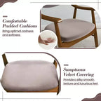 Costway Lot de 2 chaises de salle à manger en cuir PU avec assise et dossier rembourrés, accoudoirs, cadre en bois de caoutchouc Noir/Marron