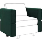 Belffin Paire d'accoudoirs modulaires en velours