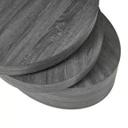 Table basse rotative 32W, ovale, noire - Merax