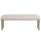 Banc de salle à manger rustique rembourré, banc de table à manger pour chambre à coucher, salle à manger, salon, entrée - Morden Fort