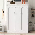 Lit escamotable Whisen Modern Design, se repliant dans une armoire avec étagères, qualité supérieure