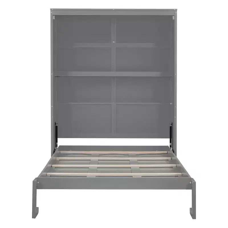 Lit escamotable Whisen Modern Design, se repliant dans une armoire avec étagères, qualité supérieure