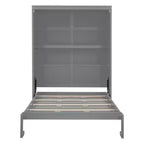 Lit escamotable Whisen Modern Design, se repliant dans une armoire avec étagères, qualité supérieure