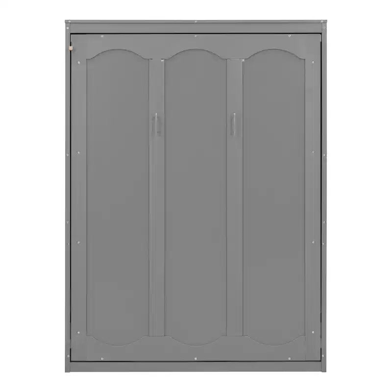 Lit escamotable Whisen Modern Design, se repliant dans une armoire avec étagères, qualité supérieure