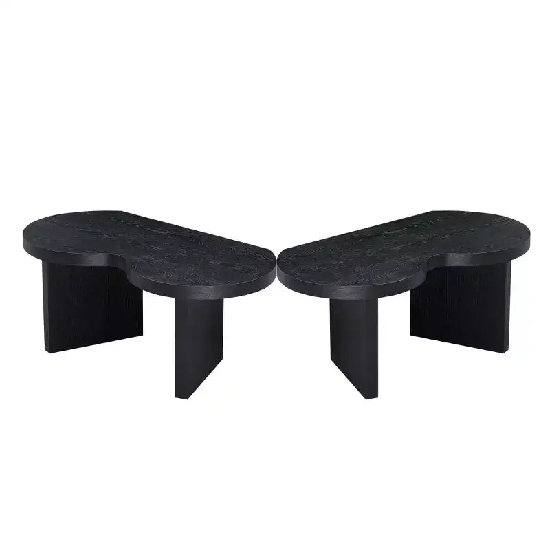 Table Basse Papillon MAYEERTY en MDF Séparable en 2 Petites Tables pour Salon Chambre