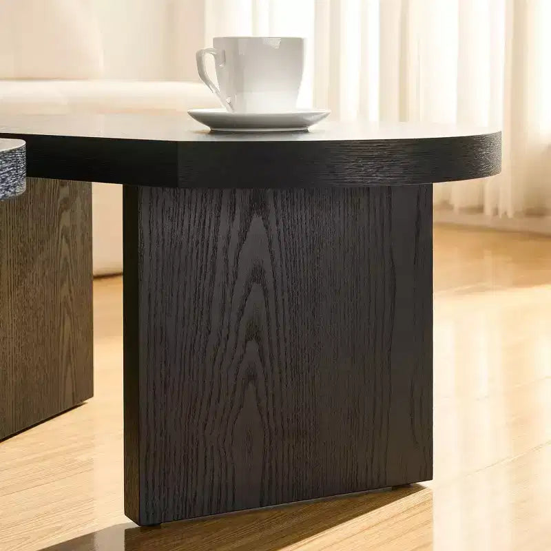 Table Basse Papillon MAYEERTY en MDF Séparable en 2 Petites Tables pour Salon Chambre