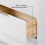 Commode à 6 tiroirs Plank+Beam avec poignées en laiton