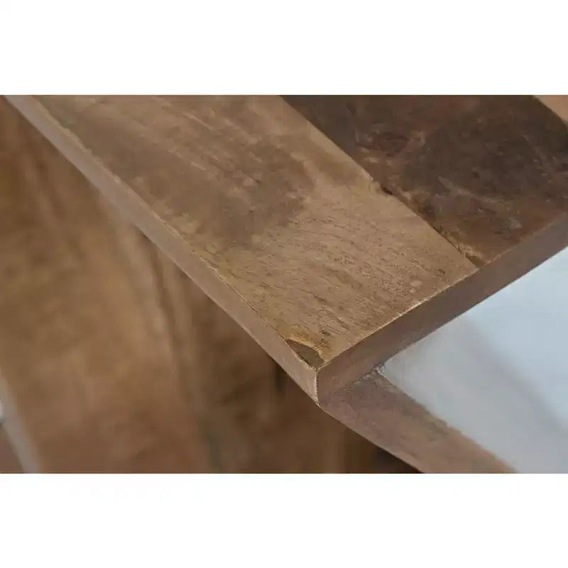 Jofran, table Jasper moderne inclinée en bois massif de manguier Global Archive - Doré