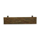 Banc de salle à manger moderne HomeStock X-Style avec siège en bois, 72x15x18 pouces, Espresso