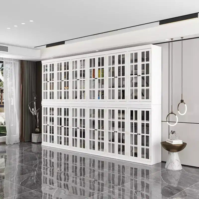 Vitrine en verre trempé tendance Famapy Blanc Libérez le potentiel de votre intérieur