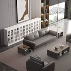Vitrine en verre trempé tendance Famapy Blanc Libérez le potentiel de votre intérieur
