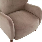 Fauteuils d'appoint en velours Christopher Knight Home Raven, avec dossier à oreilles, pour l'intérieur