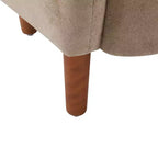 Fauteuils d'appoint en velours Christopher Knight Home Raven, avec dossier à oreilles, pour l'intérieur