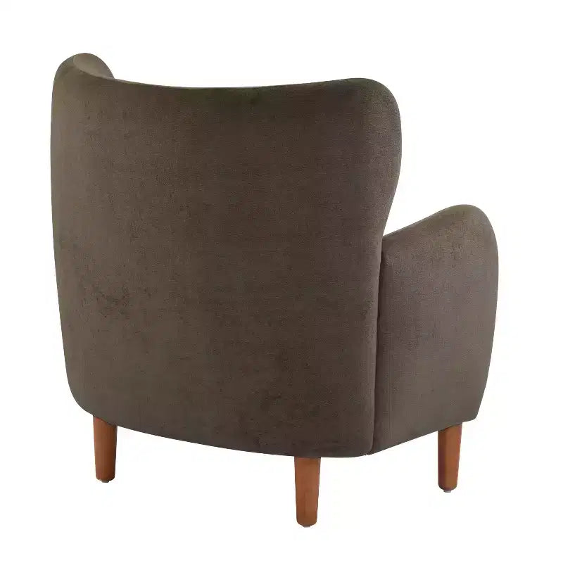 Fauteuils d'appoint en velours Christopher Knight Home Raven, avec dossier à oreilles, pour l'intérieur