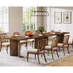 Table à manger Lantine de 63 pouces pour 4-6 personnes, table de cuisine rectangulaire de style rustique avec grand plateau