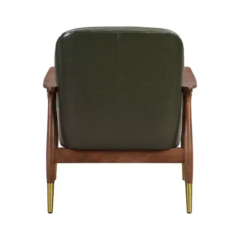 Christopher Knight Home Freja Chaise d'appoint moderne en similicuir et bois (lot de 2)