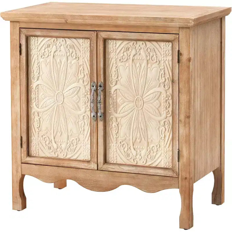 Meuble de Rangement 2 Portes Heynemo, Buffet d'Appoint, Bahut de Cuisine, Meuble de Rangement en Bois pour Salon