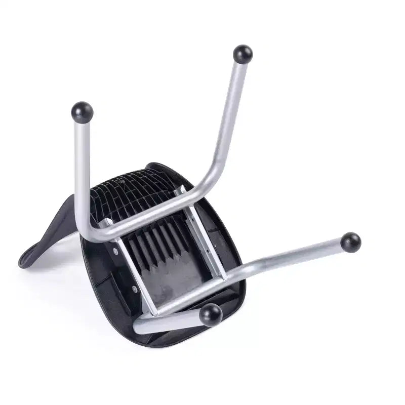 Chaise empilable d'écolier - Coque d'assise ergonomique moulée avec cadre robuste riveté - pour salles de classe, apprentissage à domicile ou bureau - Lot de 4 chaises