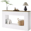 Lantine Modern Console Table, 55-Inch Wood Entryway Table with Storage, Narrow Long Sofa Table
