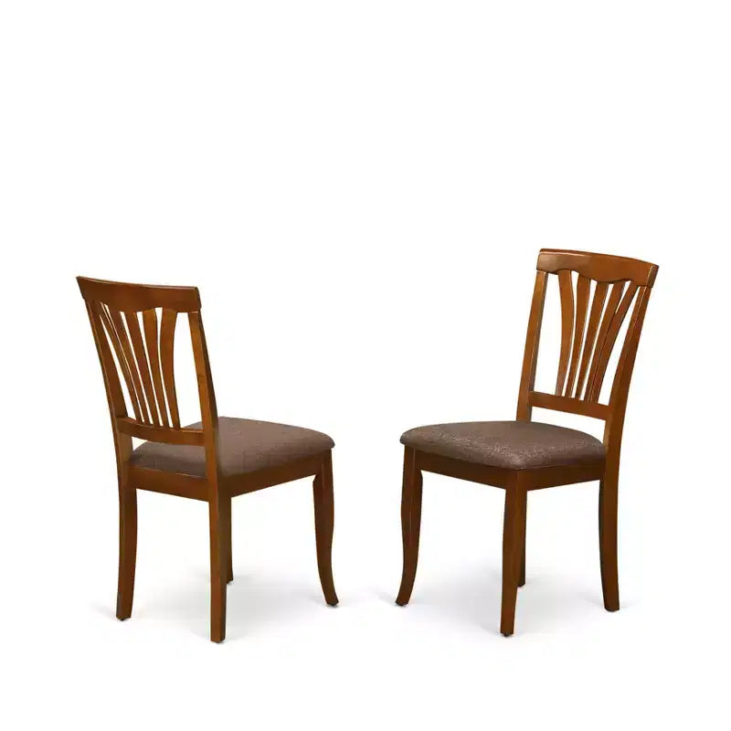 Chaise de salle à manger Avon HomeStock Country Cottage avec assise en bois – Lot de 2