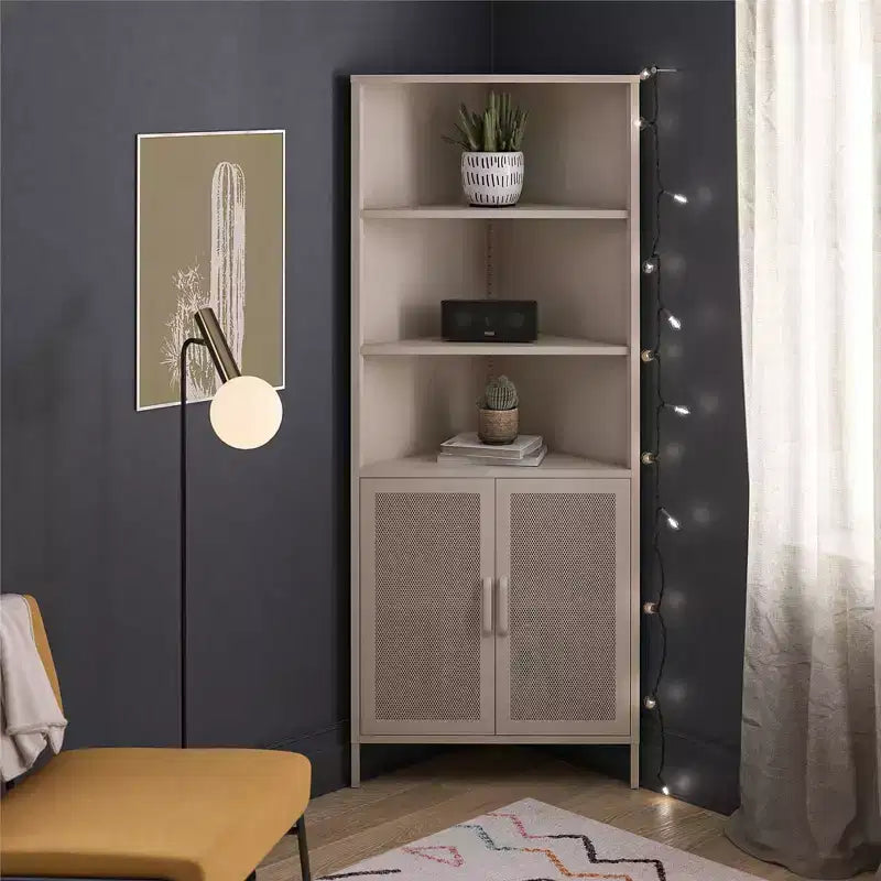 Novogratz Channing Meuble de Rangement d'Angle avec 2 Portes