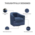 DHP Fauteuil d'appoint pivotant Remily