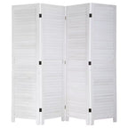 BestMassage 3/4/6 Panel Folding Wood Room Divider 5.75 Ft Tall Privacy Wall Divider, White