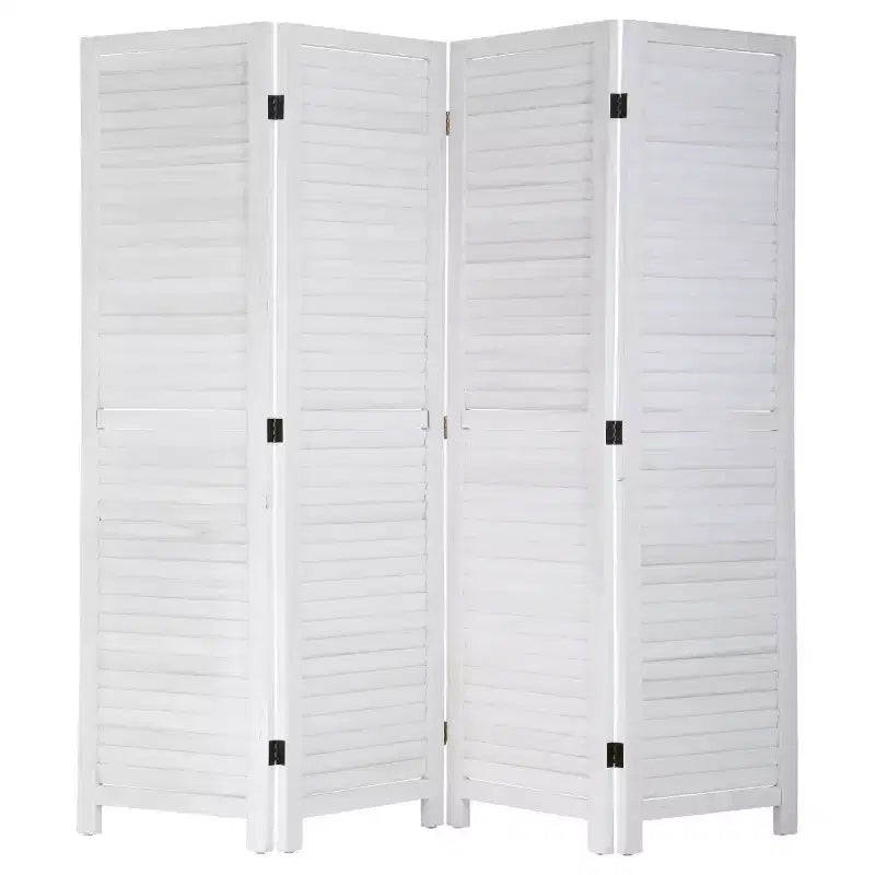 BestMassage 3/4/6 Panel Folding Wood Room Divider 5.75 Ft Tall Privacy Wall Divider, White