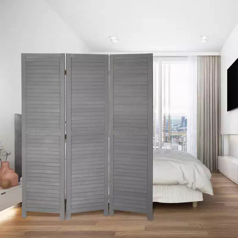 BestMassage Paravent pliable en bois à 3/4/6 panneaux, 1,75 m de hauteur, couleur blanc