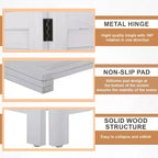 BestMassage Paravent pliable en bois à 3/4/6 panneaux, 1,75 m de hauteur, couleur blanc
