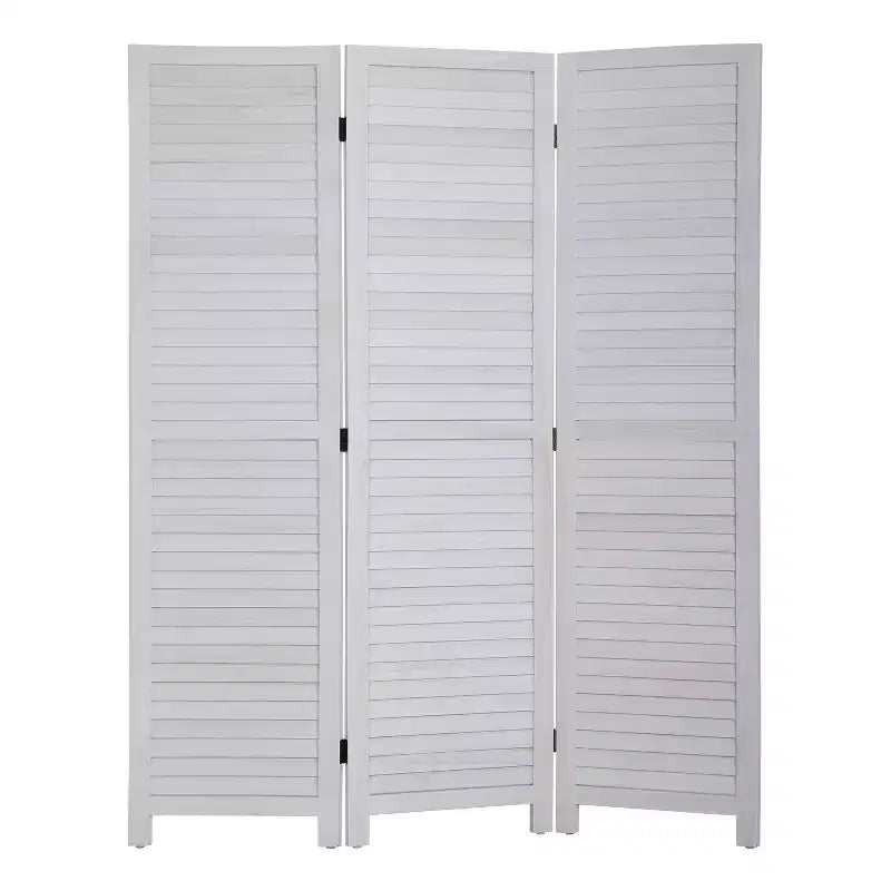 BestMassage Paravent pliable en bois à 3/4/6 panneaux, 1,75 m de hauteur, couleur blanc