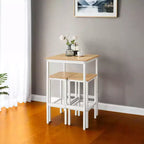 Table de bar avec tabourets, ensemble table et chaises de pub, petite table à manger pour 2 personnes, table hauteur comptoir, table haute, table et chaises hauteur bar, table à manger.