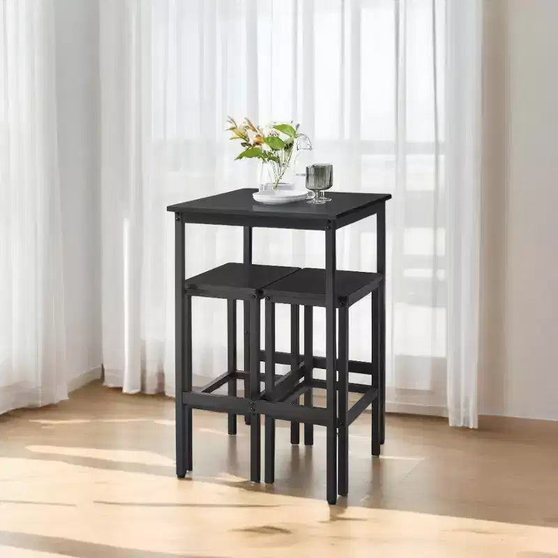 Table de bar avec tabourets, ensemble table et chaises de pub, petite table à manger pour 2 personnes, table hauteur comptoir, table haute, table et chaises hauteur bar, table à manger.