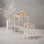 Table de bar avec tabourets, ensemble table et chaises de pub, petite table à manger pour 2 personnes, table hauteur comptoir, table haute, table et chaises hauteur bar, table à manger.