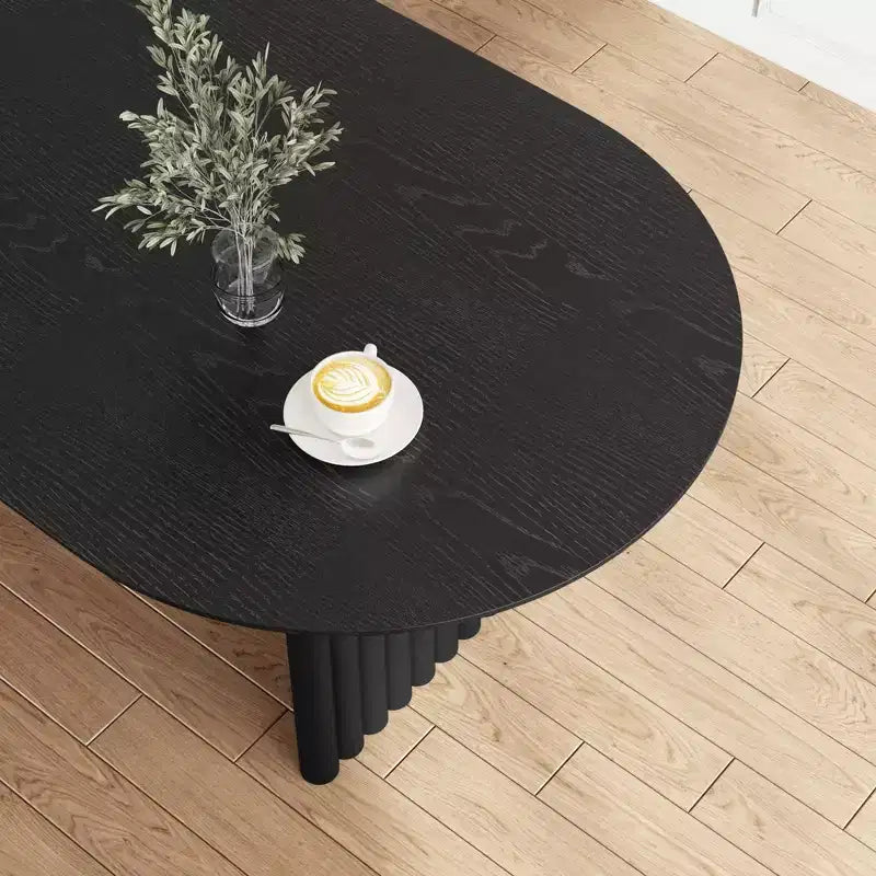 PexFix Table de salle à manger ovale avec double piédestal Tables de cuisine