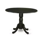 HomeStock Table de cuisine pliante ronde avec 4 chaises