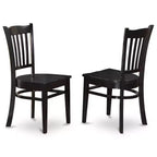 HomeStock Table de cuisine pliante ronde avec 4 chaises