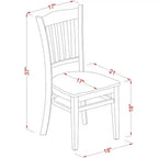 HomeStock Table de cuisine pliante ronde avec 4 chaises
