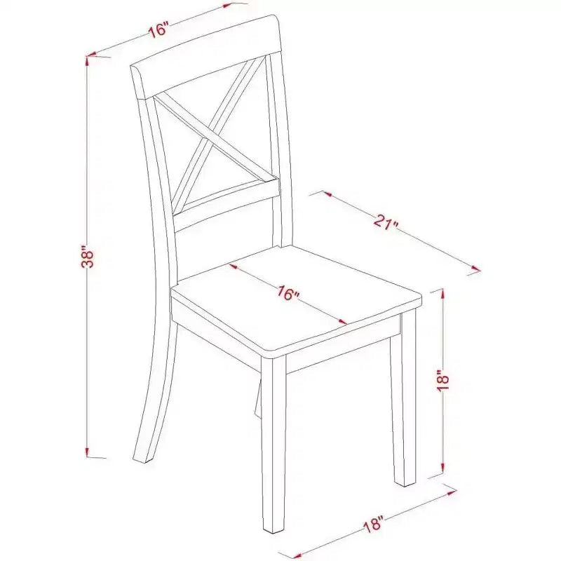 Ensemble de 5 pièces HomeStock pour cuisine avec une table à manger et 4 chaises en similicuir blanc lin