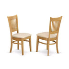Ensemble de salle à manger HomeStock chêne style Mid-Century 1234