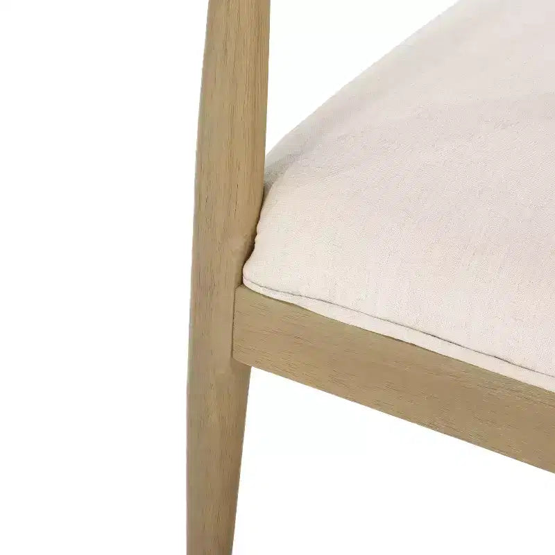 Chaises de salle à manger GDFStudio Covey en tissu d'inspiration scandinave (lot de 2)
