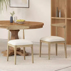 Chaises de salle à manger GDFStudio Covey en tissu d'inspiration scandinave (lot de 2)