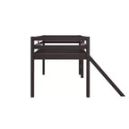 Lit mezzanine junior DHP Milton pour enfants avec toboggan