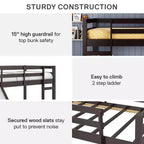 Lit mezzanine junior DHP Milton pour enfants avec toboggan