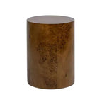 Table d'appoint ovale à pilier Jennifer Taylor Home Nebula 20, en ronce de noyer brun moyen
