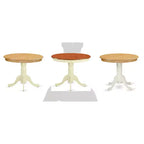 Table à manger ronde HomeStock sur pied de 36 pouces