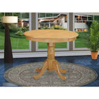 Table à manger ronde HomeStock sur pied de 36 pouces