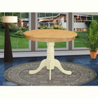 Table à manger ronde HomeStock sur pied de 36 pouces