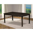 HomeStock Modern Rectangle Dining Table Butterfly Leaf Cinnamon Espresso