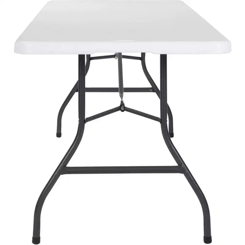 Table Cosco pliante en deux, moulée par soufflage, 76 x 244 cm, blanche